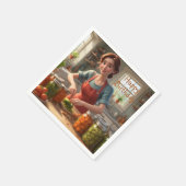 収穫の缶詰 スタンダードカクテルナプキン (角)