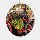 収穫の自転車 セラミックオーナメント (左)