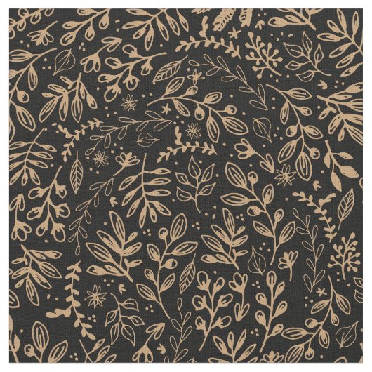 収穫の花 ファブリック (クローズアップ)