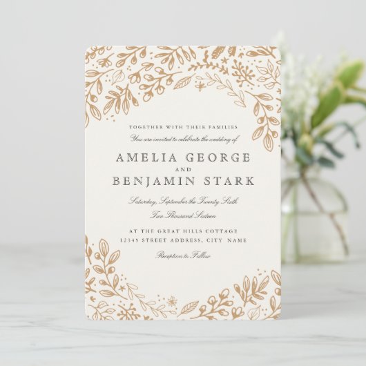 収穫の花 招待状 (スタンド正面)