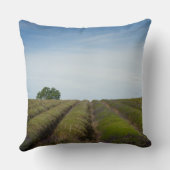 収穫の装飾用クッションの後のラベンダーの列 クッション (裏面)