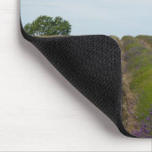 収穫のmousepadの後のラベンダーの列 マウスパッド (コーナー)