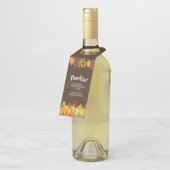 収穫カボチャと紅葉は感謝状縁ど態 ボトルネックタグ (アングル)