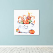 収穫キテンス キャンバスプリント (インサイチュ (ウッドフロア))