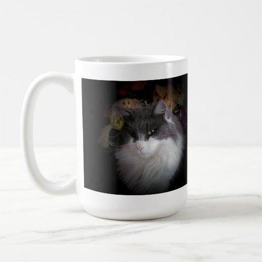 収穫ネコ コーヒーマグカップ (左)