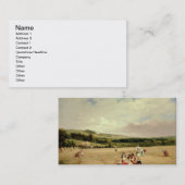 収穫分野(キャンバスの油) 名刺 (正面/裏面)