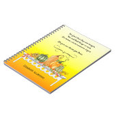 収穫台Thankfulの賛美スパイラルノート ノートブック (左側)