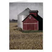 収穫後の農村地帯 (正面)