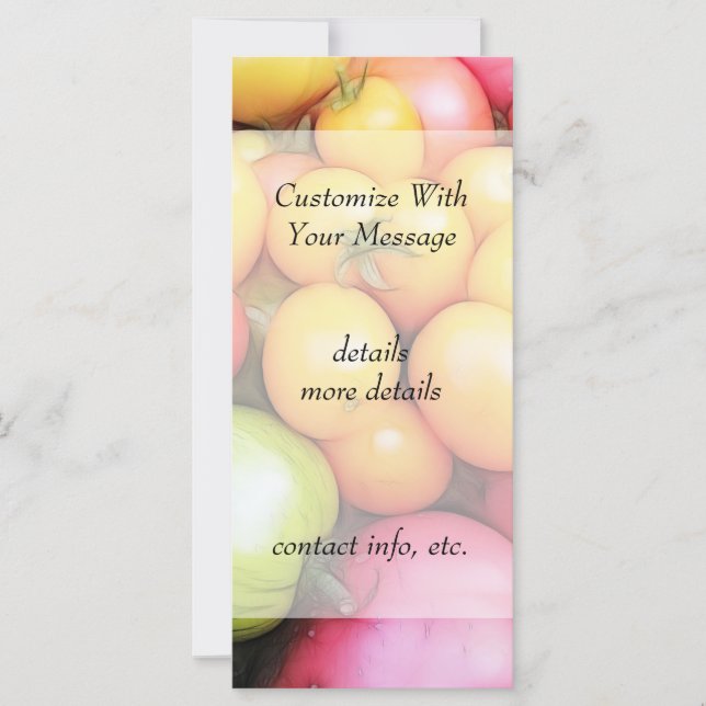 収穫時期 – トマト！ (正面)