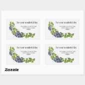 収穫時間ステッカー 長方形シール (シート)