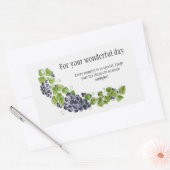 収穫時間ステッカー 長方形シール (封筒)