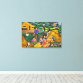 収穫時間 キャンバスプリント (インサイチュ (ウッドフロア))