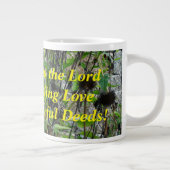 収穫時間！与え感謝していの ジャンボコーヒーマグカップ (右)