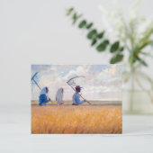 収穫時間 | Anna Ancher | ポストカード (スタンド正面)