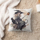 収穫月とラヴェンスの魔女と猫 クッション (ブランケット)