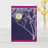 収穫月の木 カード (黄色い花)