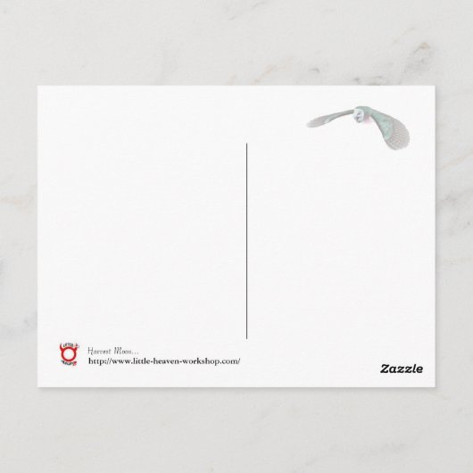 収穫月。 ポストカード (裏面)