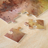 収穫期のリンゴ樹林 ジグソーパズル (側面)