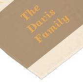 収穫期の家族に感謝の気持ちを ショートテーブルランナー (コーナー)