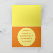 収穫期の秋の情景かわいらし挨拶 カード (内部)