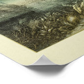 収穫海草探検家カラーアートプリント ポスター (角)