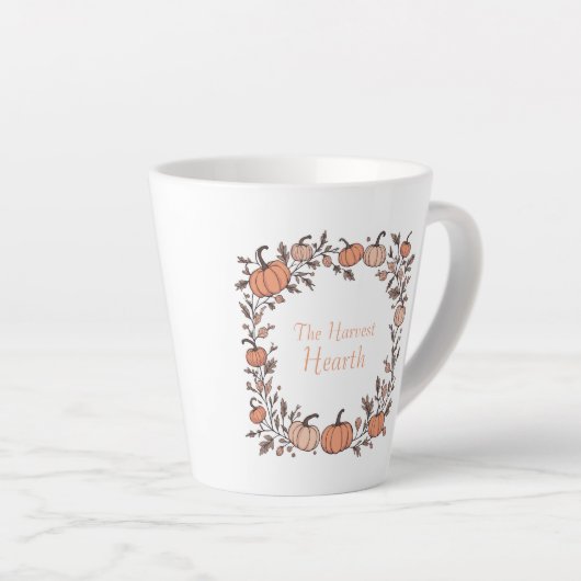 収穫炉 カフェラテマグ (右アングル)