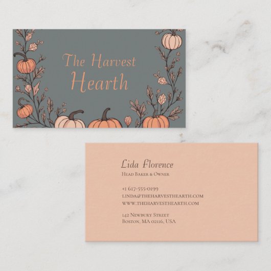 収穫炉 名刺 (正面/裏面)