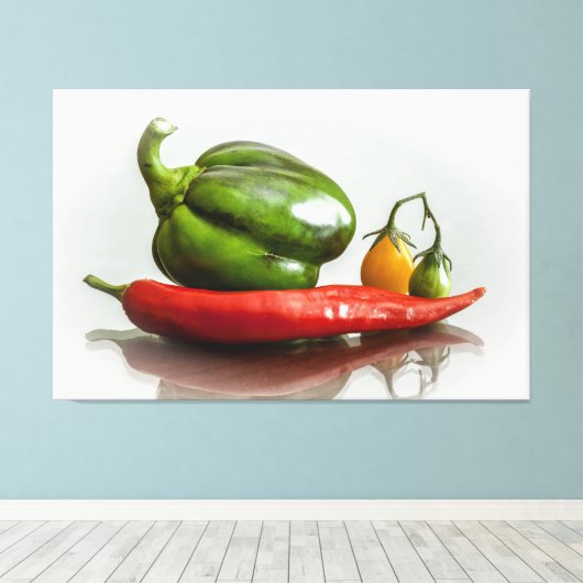 収穫物 キャンバスプリント (インサイチュ (ウッドフロア))