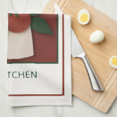 収穫用トマトシェフティータオル キッチンタオル (四つ折り)