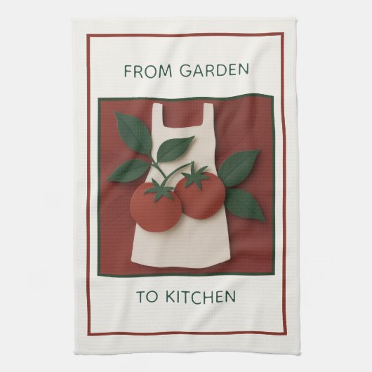 収穫用トマトシェフティータオル キッチンタオル (縦)