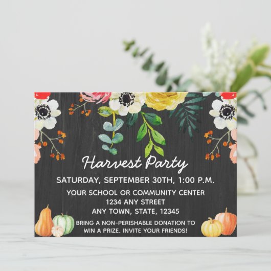 収穫祭招待状 招待状 (スタンド正面)