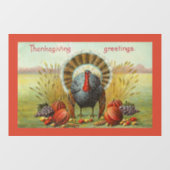 収穫窓がしがみついた七面鳥 ウィンドウサイン (シート)