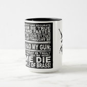 収穫者のマグは"黄銅の深い山で死にます" マグカップ (中央)