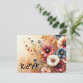 収穫花びらと空絵を描空 インビテーションポストカード (スタンド正面)