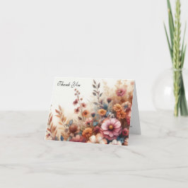 収穫花びらと空絵を描空 サンキューカード