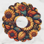 「収穫花」 ワイングラスタグ (正面)