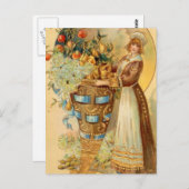 収穫角を持つ巡礼者 ポストカード (正面/裏面)