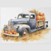 収穫車カボチャ1デクページ紙 薄葉紙 (正面)