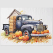 収穫車カボチャ6デクページ紙 薄葉紙 (正面)