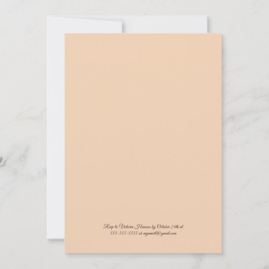 収穫輝く水の色の感謝祭 招待状 (裏面)