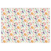 収穫野菜トマトペッパーニンジンのキノコc テーブルクロス (正面(横))