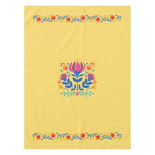 収穫金ゴールドメキシコインスパイアンフローラテーブルクロス テーブルクロス (正面)