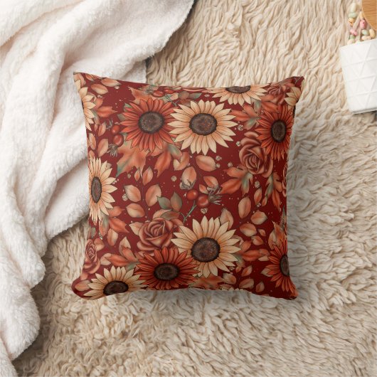 収穫開花 クッション (ブランケット)