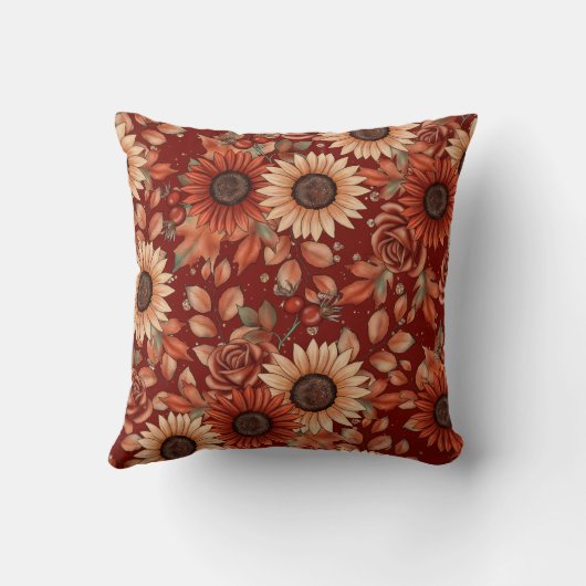 収穫開花 クッション (裏面)