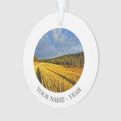 収穫2の後の小麦畑 オーナメント (正面)