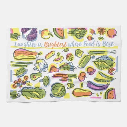 収穫 キッチンタオル (横)