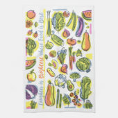 収穫 キッチンタオル (縦)