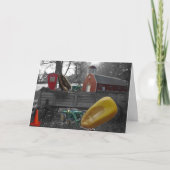 「収穫」祝賀状 カード (正面)