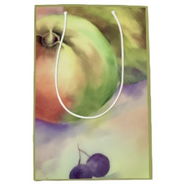 収穫 農産物 ギフト包装 | 梨 & りんご ミディアムペーパーバッグ