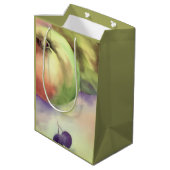 収穫 農産物 ギフト包装 | 梨 & りんご ミディアムペーパーバッグ (裏面アングル)